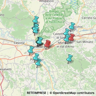 Mappa Via Caprera, 56025 Pontedera PI, Italia (6.69833)