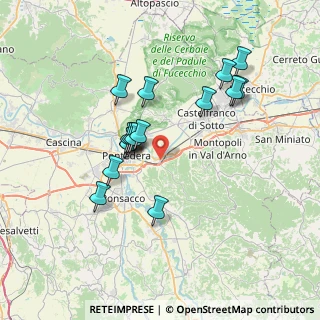 Mappa Via Caprera, 56025 Pontedera PI, Italia (6.72063)