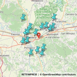 Mappa Via Caprera, 56025 Pontedera PI, Italia (6.75706)