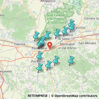 Mappa Via Caprera, 56025 Pontedera PI, Italia (6.224)