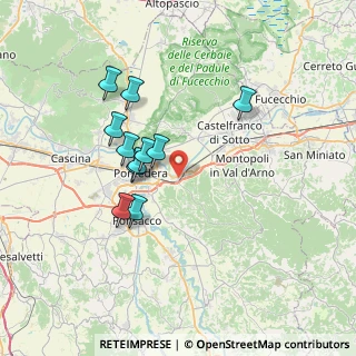 Mappa Via Caprera, 56025 Pontedera PI, Italia (6.43182)