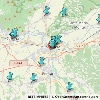 Mappa Via Alexander Fleming, 56038 Pontedera PI, Italia (4.65313)