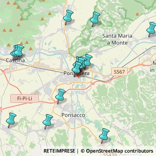 Mappa Via Caduti del Lavoro, 56025 Pontedera PI, Italia (4.74938)