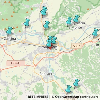 Mappa Via Caduti del Lavoro, 56025 Pontedera PI, Italia (5.14462)