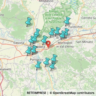 Mappa Via dei Mille, 56025 Pontedera PI, Italia (6.77588)