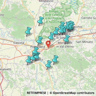 Mappa Via dei Mille, 56025 Pontedera PI, Italia (7.465)