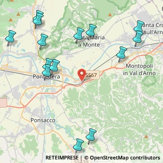 Mappa Via dei Mille, 56025 Pontedera PI, Italia (5.98714)