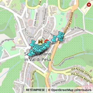 Mappa Via IV Novembre, 50026 San Casciano in Val di Pesa FI, Italia (0.145)