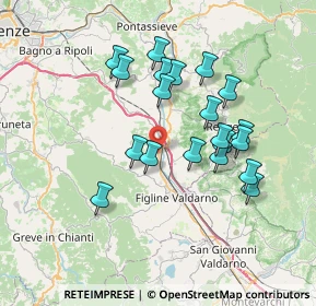 Mappa Via XX Settembre, 50064 Figline e Incisa Valdarno FI, Italia (6.7525)