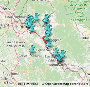 Mappa Via XX Settembre, 50064 Figline e Incisa Valdarno FI, Italia (13.378)