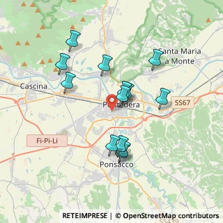 Mappa Via Pietro Gori, 56025 Pontedera PI, Italia (3.41077)