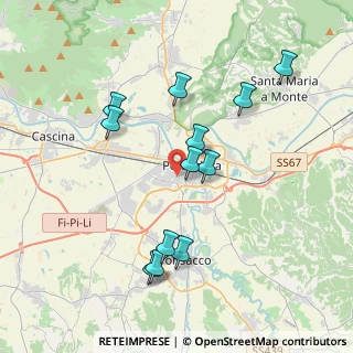 Mappa Via Pietro Gori, 56025 Pontedera PI, Italia (3.85917)