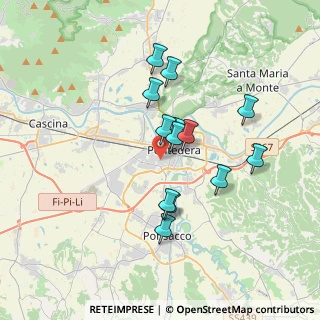 Mappa Via Pietro Gori, 56025 Pontedera PI, Italia (3.10077)