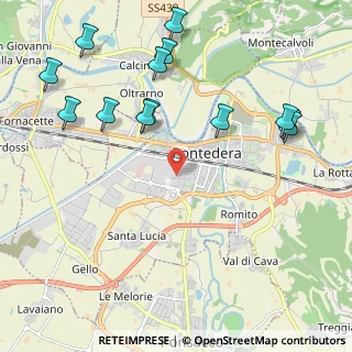 Mappa Via Pietro Gori, 56025 Pontedera PI, Italia (2.60154)