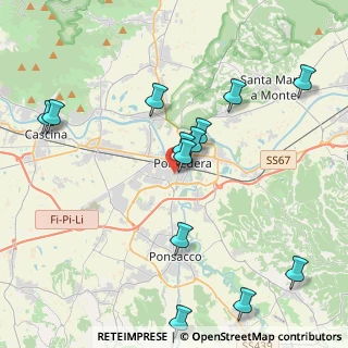 Mappa Via Alvaro Fantozzi, 56025 Pontedera PI, Italia (4.66385)