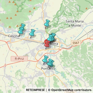 Mappa Piazza Luperini, 56025 Pontedera PI, Italia (2.83167)