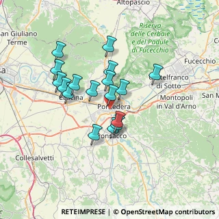 Mappa Piazza Luperini, 56025 Pontedera PI, Italia (5.96706)