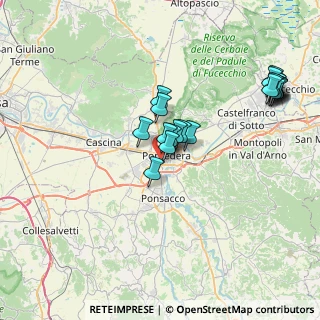 Mappa Piazza Luperini, 56025 Pontedera PI, Italia (7.9385)