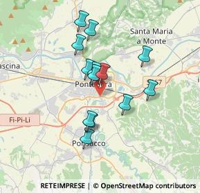 Mappa Via delle colline per legoli snc a 400 mt dalla, 56025 Pontedera PI, Italia (3.04077)