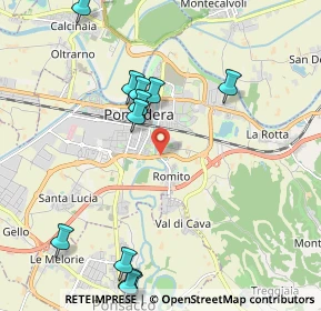 Mappa Via delle colline per legoli snc a 400 mt dalla, 56025 Pontedera PI, Italia (2.50167)