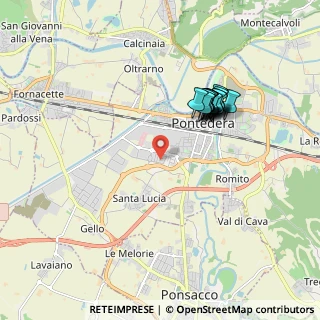 Mappa Via dell'Aeroporto, 56025 Pontedera PI, Italia (1.69188)