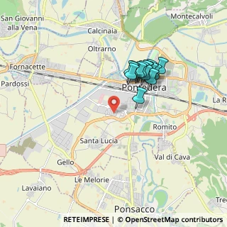 Mappa Via dell'Aeroporto, 56025 Pontedera PI, Italia (1.54071)