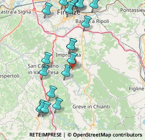 Mappa Località Poneta, 50022 Greve in Chianti FI, Italia (9.6565)