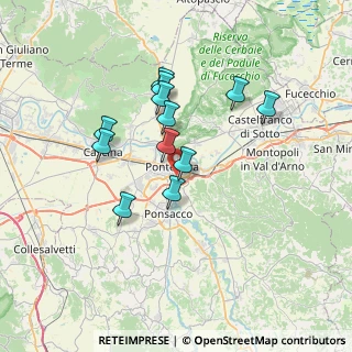 Mappa Viale Europa, 56025 Pontedera PI, Italia (6.165)
