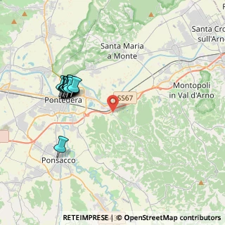 Mappa Via di S. Gervasio, 56025 Pontedera PI, Italia (4.04471)