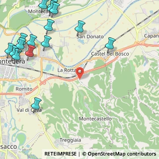 Mappa Via di S. Gervasio, 56025 Pontedera PI, Italia (3.42188)