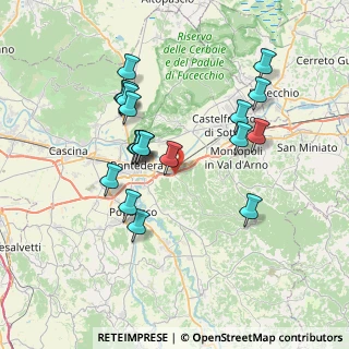 Mappa Via di S. Gervasio, 56025 Pontedera PI, Italia (7.13263)