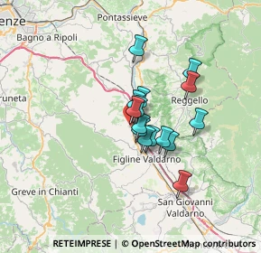 Mappa Via Giovanni Falcone, 50064 Figline e Incisa Valdarno FI, Italia (4.49067)