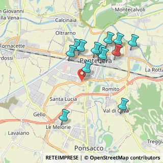 Mappa Via Umberto Terracini, 56025 Pontedera PI, Italia (1.85692)