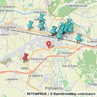 Mappa Via Terrancini, 56025 Pontedera PI, Italia (1.9045)
