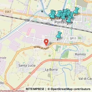 Mappa Via Terrancini, 56025 Pontedera PI, Italia (1.43286)