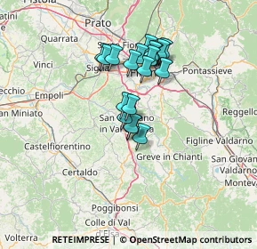 Mappa 50026 San Casciano in Val di Pesa FI, Italia (10.65789)