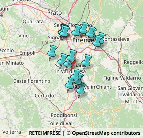 Mappa 50026 San Casciano in Val di Pesa FI, Italia (10.7445)