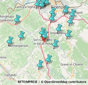 Mappa 50026 San Casciano in Val di Pesa FI, Italia (9.4885)