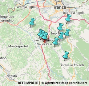 Mappa 50026 San Casciano in Val di Pesa FI, Italia (5.09364)