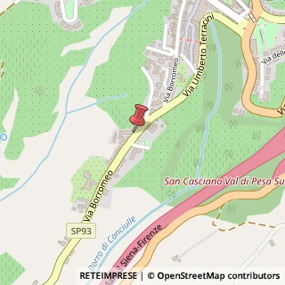 Mappa Via Borromeo, 68, 50026 San Casciano in Val di Pesa, Firenze (Toscana)