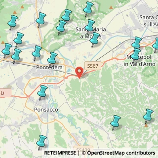 Mappa Via delle Sodole, 56025 Pontedera PI, Italia (6.80105)