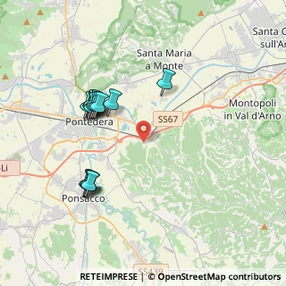 Mappa Via delle Sodole, 56025 Pontedera PI, Italia (3.89)
