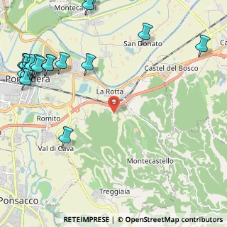 Mappa Via delle Sodole, 56025 Pontedera PI, Italia (3.40053)