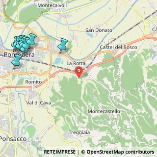 Mappa Via delle Sodole, 56025 Pontedera PI, Italia (3.45333)