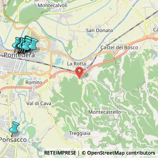 Mappa Via delle Sodole, 56025 Pontedera PI, Italia (3.61765)