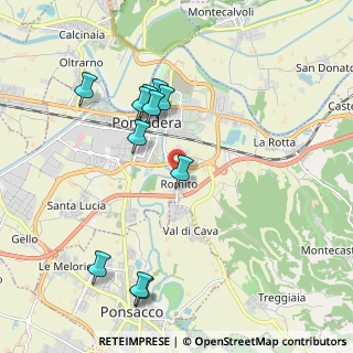 Mappa Via Francesco Baracca, 56025 Pontedera PI, Italia (2.08455)