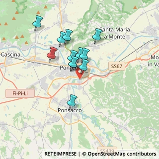 Mappa Via Francesco Baracca, 56025 Pontedera PI, Italia (2.99333)
