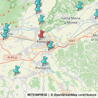 Mappa Via Francesco Baracca, 56025 Pontedera PI, Italia (6.35917)