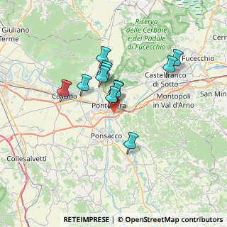 Mappa Via Francesco Baracca, 56025 Pontedera PI, Italia (5.68167)