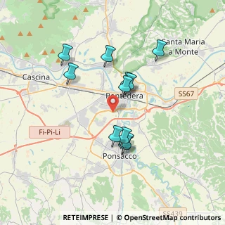 Mappa Via di Santa Lucia Nord, 56025 Pontedera PI, Italia (3.25273)